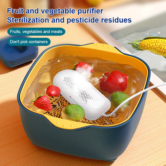 Multifunctional Capsule Purifier for Fruits and Vegetables - Portable Sterilization