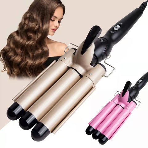 Professional Three-Tube Multi-Curl Curler - Perfect Curls